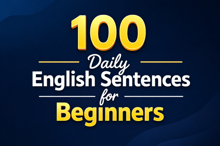 100 Daily English Sentences